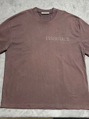 Essentials Men's Crewneck T-Shirt in Plum